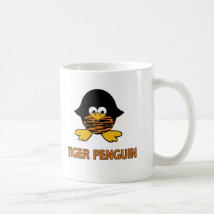 Caneca De Café Pinguim do bebê do tigre
