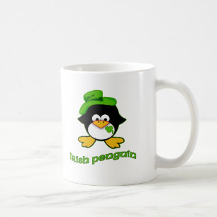 Caneca De Café Pinguim do irlandês do bebê