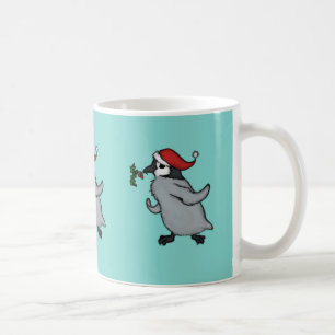 Caneca De Café Pinguim do Natal