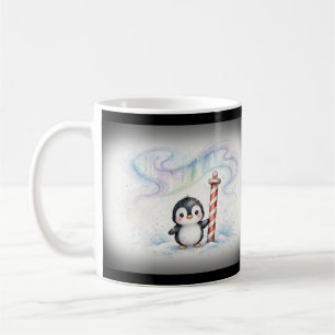 Caneca De Café Pinguim do Natal do Polo Norte