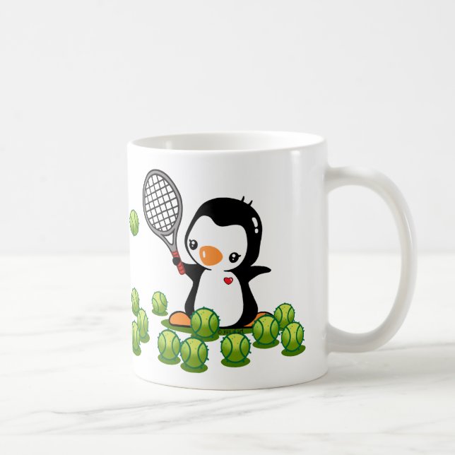 Caneca De Café Pinguim do tênis (Direita)