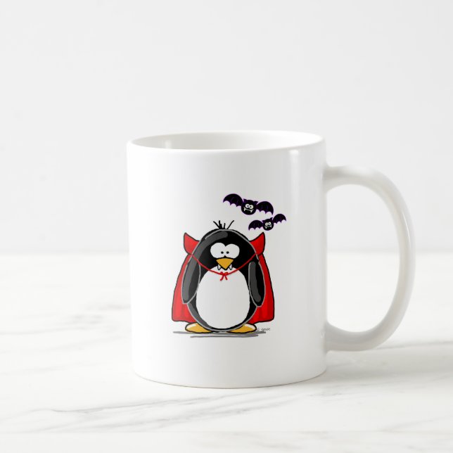 Caneca De Café Pinguim do vampiro (Direita)