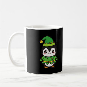 Caneca De Café Pinguim Elfo Natal Adorável