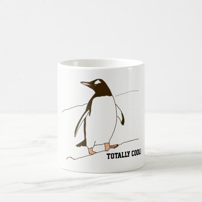 Caneca De Café Pinguim em preto e branco (Centro)