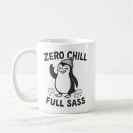 Caneca De Café Pinguim Engraçado e Sarcástico Sem Frios Total Sas