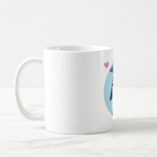Caneca De Café Pinguim Gelado Enfrentando Par Igualável à Esquerd