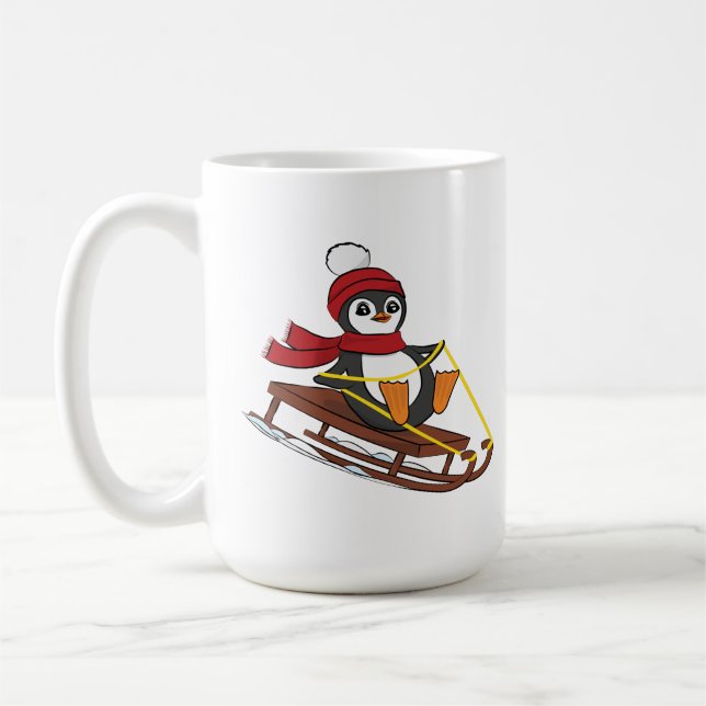 Caneca De Café Pinguim-guincho-de-neve (Esquerda)