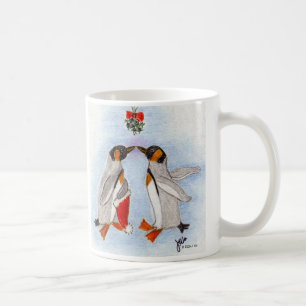 Caneca De Café Pinguim Kiss