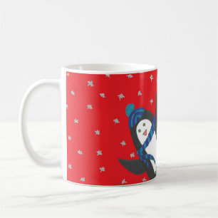 Caneca De Café Pinguim Natal