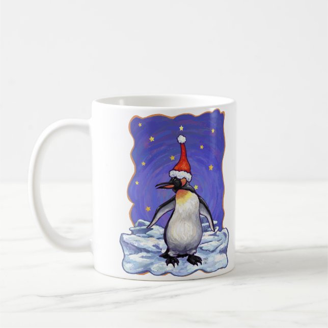 Caneca De Café Pinguim Natal (Esquerda)