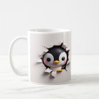 Caneca De Café Pinguim-Pinguim-3D Cujo