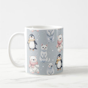 Caneca De Café Pinguim-Pinguim do moderno Trendy Bear Pinguim-Inv