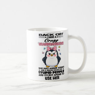 Caneca De Café Pinguim Recue Eu Tenho Uma Neta Louca Ela