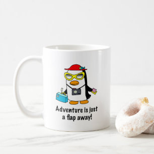 Caneca De Café Pinguim Turista Uma Aventura ao Alcance
