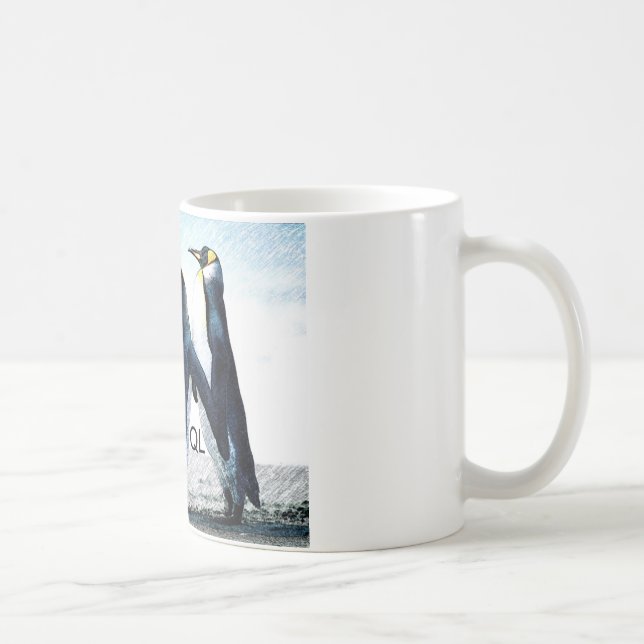 Caneca De Café pinguins (Direita)