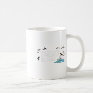 Caneca De Café Pinguins Contra Furos De Gelo Autoritários