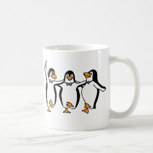 Caneca De Café Pinguins Dançantes