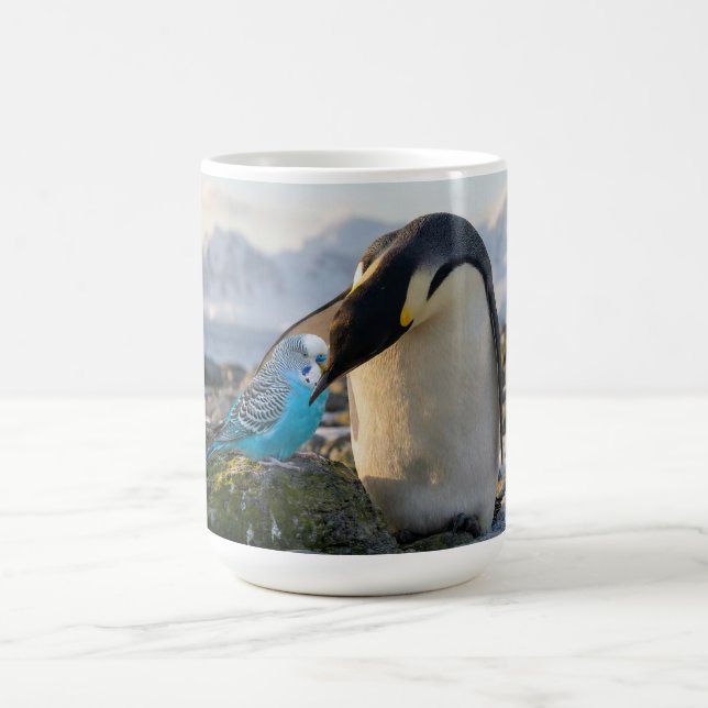 Caneca De Café Pinguins e Periquitos (Centro)