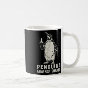 Caneca De Café Pinguins Pinguppers Para Cima Pinguins De Dedo Méd