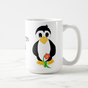 Caneca De Café Pinguins Rock