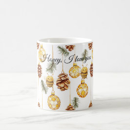 Caneca De Café Pinhas de Mel de Abelhas Doces