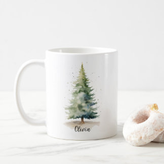 Caneca De Café Pinheira de inverno - Mug de café de Natal Persona