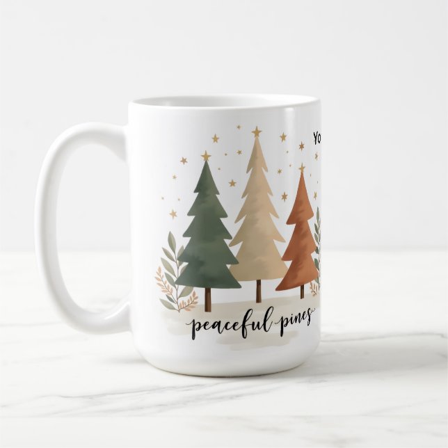 Caneca De Café Pinheiros Pacíficos 2  (Esquerda)