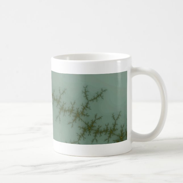 Caneca De Café Pinho de Neve - Arte Fractal (Direita)