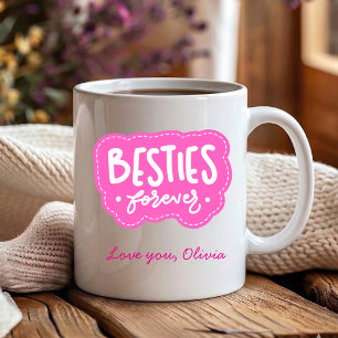 Caneca De Café Pink basties para sempre melhor cunhada de todos o