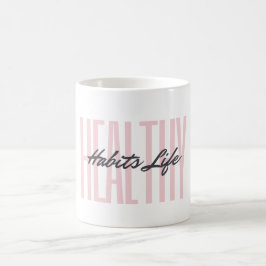 Caneca De Café Pink Bold Healthcare Habits Life Mug