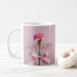 Caneca De Café  Pink Carnation January Flower Classic Mug