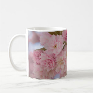 CANECA DE CAFÉ PINK CHERRY BLOSSOM EM FECHAR FOTOGRAFIA