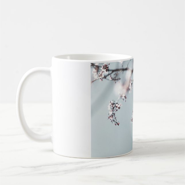 CANECA DE CAFÉ PINK CHERRY BLOSSOM EM FECHAR FOTOGRAFIA (Esquerda)