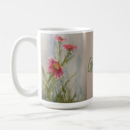 Caneca De Café Pink Daises Coffee Mug