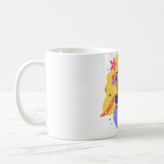 Caneca De Café Pink Fins mermaid (Esquerda)