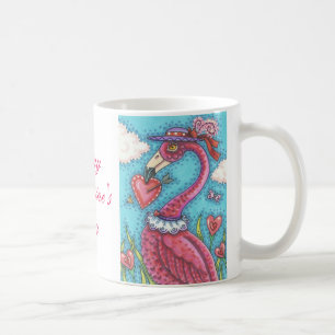 Caneca De Café PINK FLAMINGO NAMORADOS CLASSIC MUG * Personalizar
