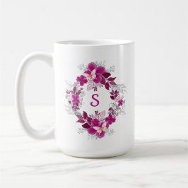 Caneca De Café Pink Floral Butterfly Mug