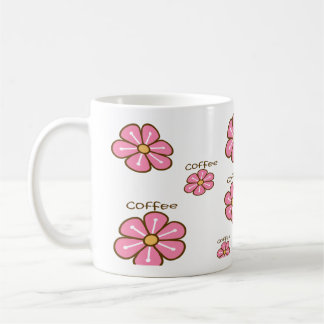 Caneca De Café Pink flowers coffee mug