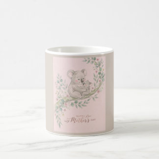 Caneca De Café Pink, Gentle Koala Mom and Joey