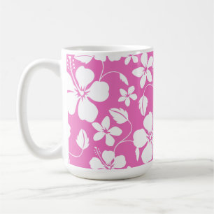 CANECA DE CAFÉ PINK HAWAIIAN HULA (HIBISCUS)