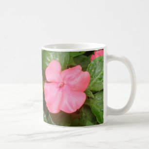 Caneca De Café Pink Impatiens Flowens Mug