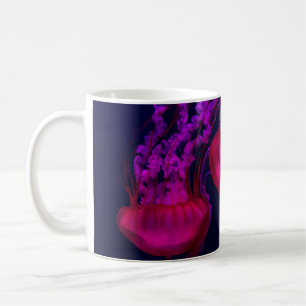 CANECA DE CAFÉ PINK JELLY PEIXE SOB O MAR