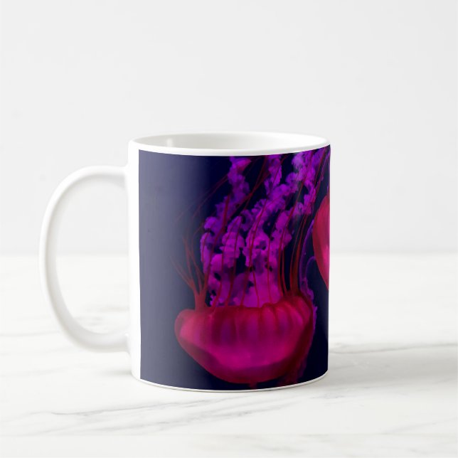 CANECA DE CAFÉ PINK JELLY PEIXE SOB O MAR (Esquerda)