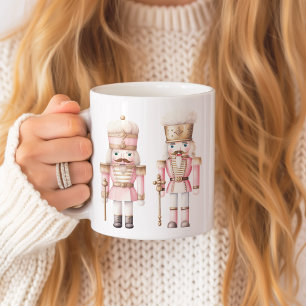Caneca De Café Pink Nutcracker Natal