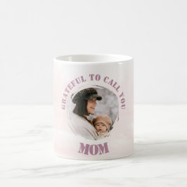 Caneca De Café Pink Pastel Personalised Mug para a mãe