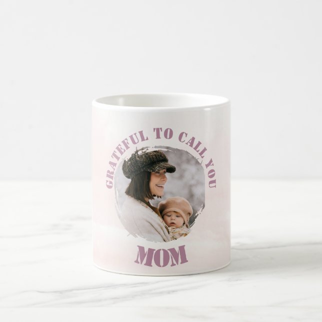 Caneca De Café Pink Pastel Personalised Mug para a mãe (Centro)