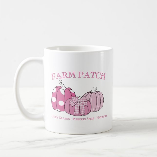 Caneca De Café Pink Personal Farm Patch (Esquerda)