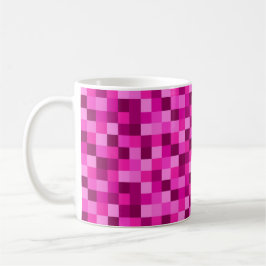 Caneca De Café Pink Pixels Printed Coffee Mug Cup