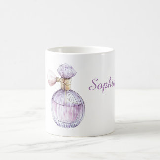 Caneca De Café Pink Purple Perfume Bottle