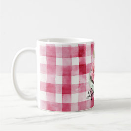 Caneca De Café  Pink Rose Candle Plaid 